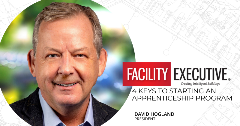 David Hogland's headshot and the Facility Executive logo.