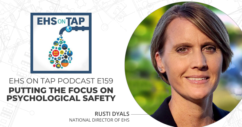 Headshot of Rusti Dyals next to the EHS on Tap logo.