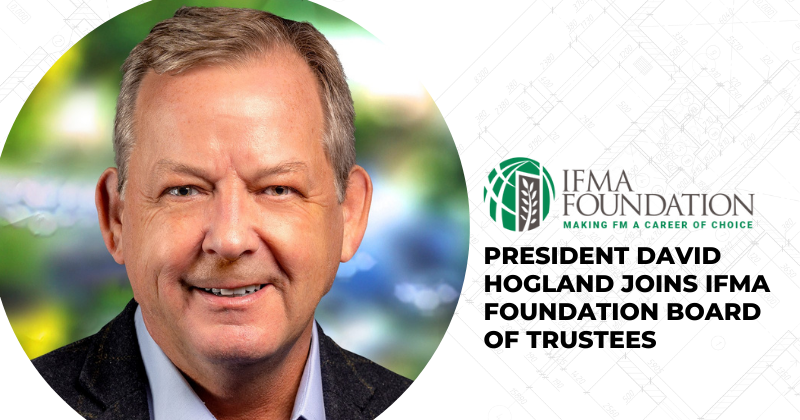 David Hogland's headshot and the IFMA Foundation logo.