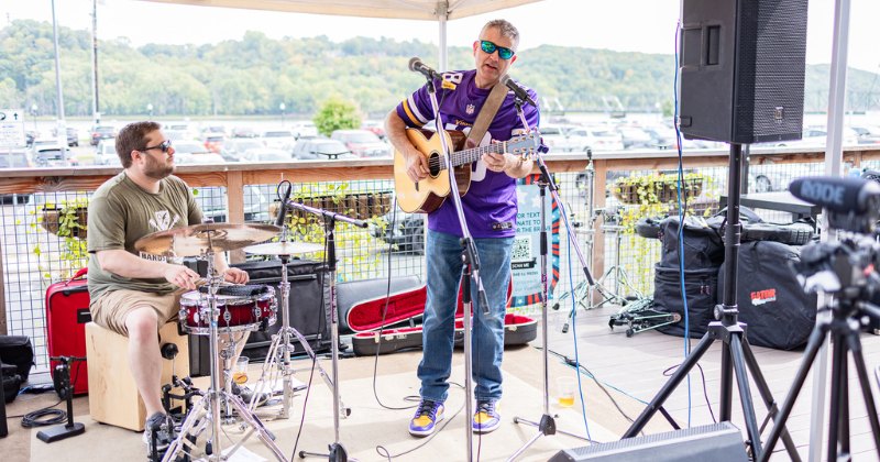 Chris Lilly performs during Bands for the Brave 2023.