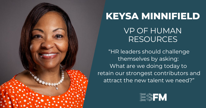 A graphic featuring a quote from Keysa Minnifield alongside her professional headshot.