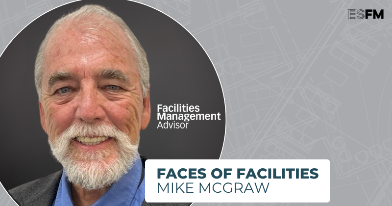 A professional photo of Mike McGraw on a stylized background graphic.